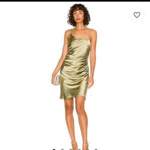 Hunnie Mini Dress in Moss